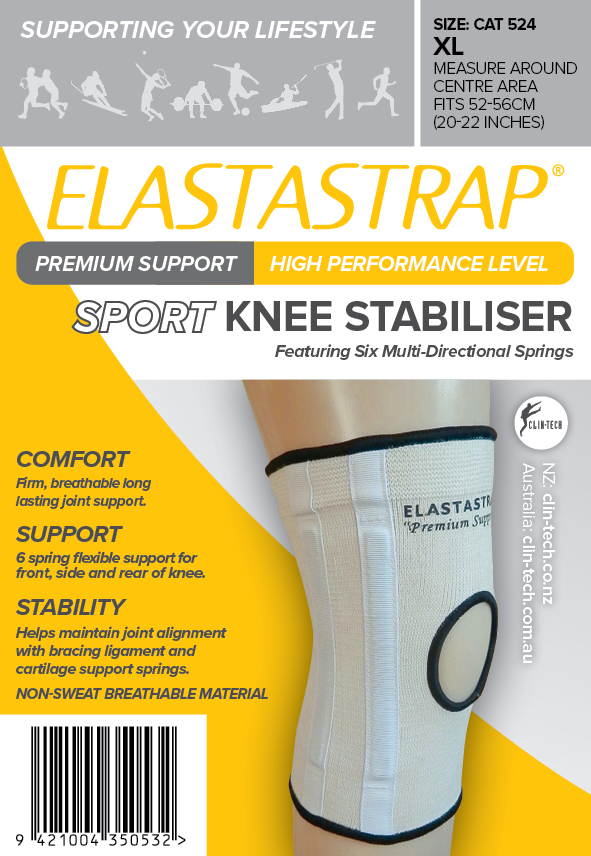 Elastastrap Compression Premium Sport Knee Stabiliser XL