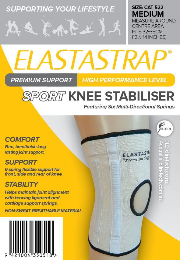 Elastastrap Compression Premium Sport Knee Stabiliser M