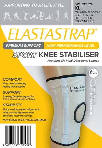 [2258838, cat524] Elastastrap Compression Premium Sport Knee Stabiliser XL