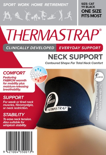 [952893, cat111] Thermastrap Neck Support Black (