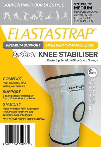 [2258854, cat522] Elastastrap Compression Premium Sport Knee Stabiliser M