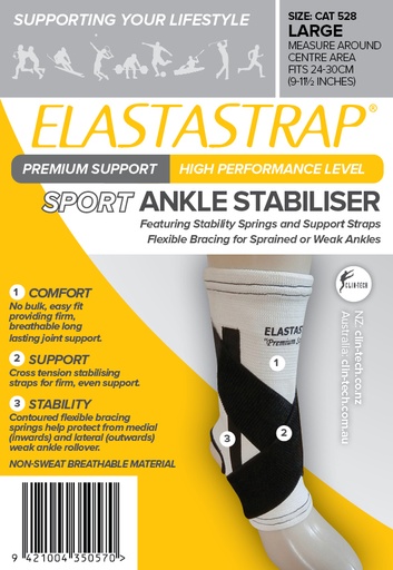 [2258781, cat528] Elastastrap Compression Premium Sport Ankle Stabiliser L
