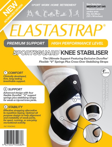 [2434385, cat545] Elastastrap Sportsguard Knee Stabiliser M