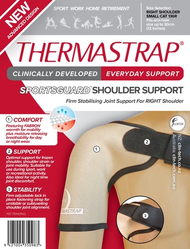 [2434326, cat136R] Thermastrap Sportsguard Shoulder Support Right Small 136R