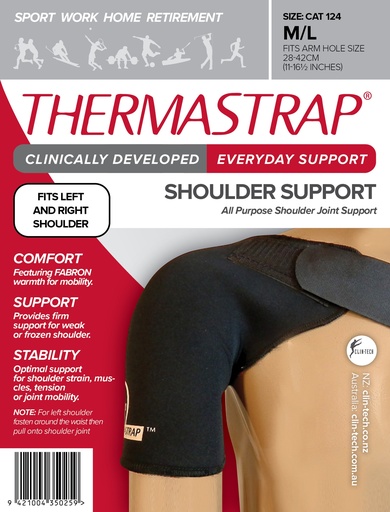 [2114151, cat124] Thermastrap Shoulder Support Black M/L